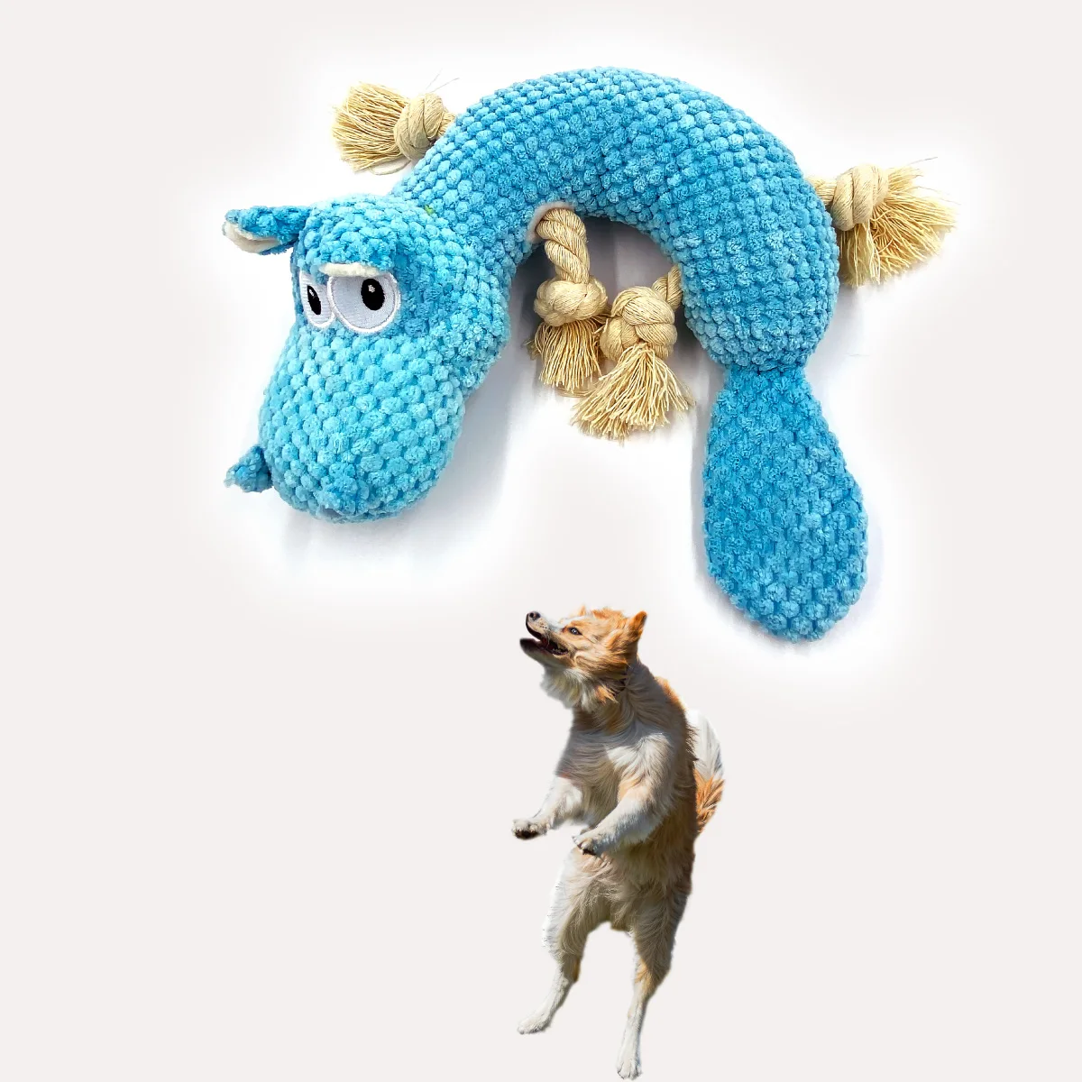 Pet Dog Toys Squeaky Soft Plush Squeaker Puppy Chew Toy Hippo Teething Toys For Dogs