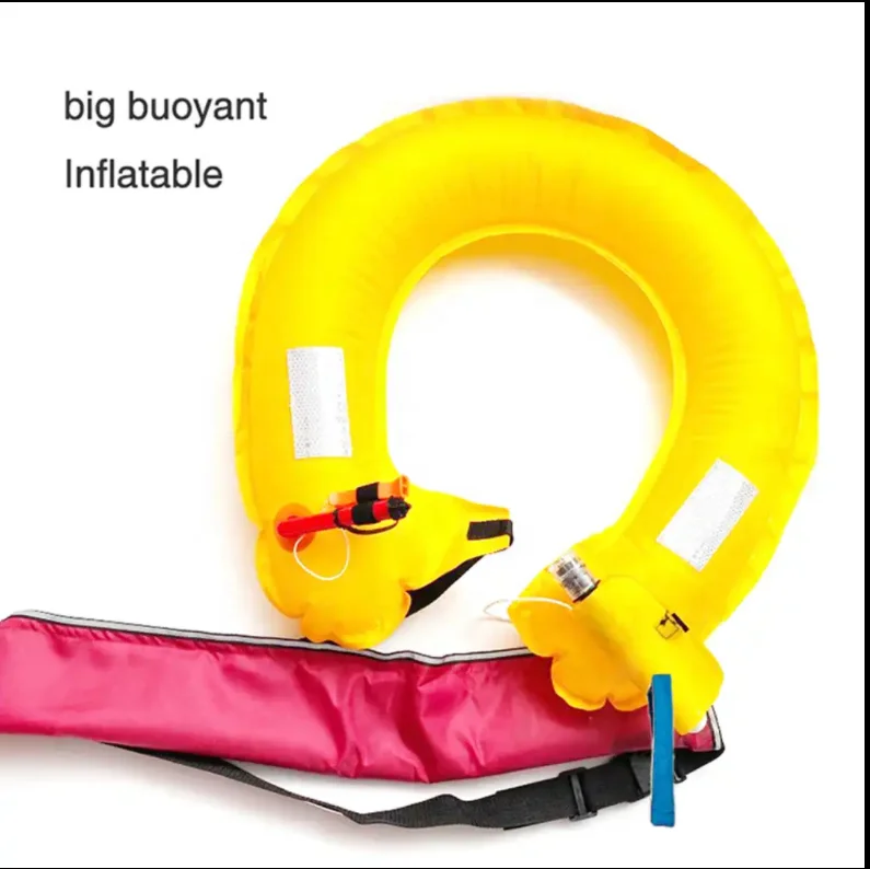 Jetshark Customized Foldable Life Jacket Safe Swimming Circle Waist Belt Inflatable Life Belt