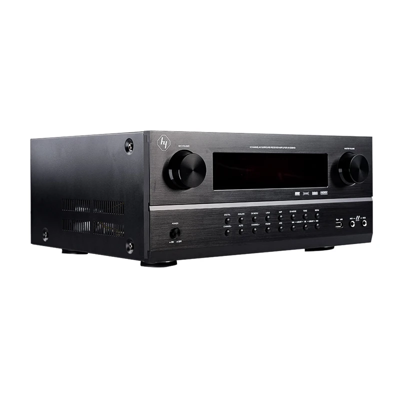 Best professional 5.2Ch HD fm  usb audio power amplifier satellite tv receiver for Home