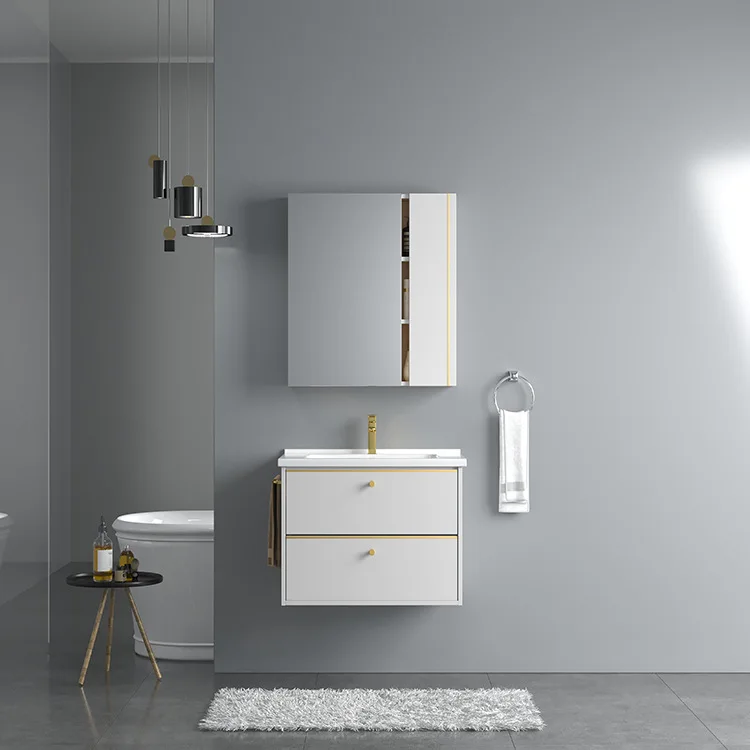 Wholesale Vanities Luxury Bathroom Vanity Cabinet With Mirror Custom Bathroom Furniture Cabinets