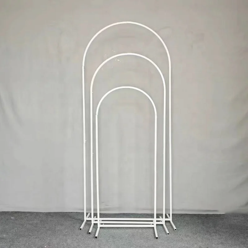 hot sale white wedding arch backdrop arch backdrop stand set of 3 gold wedding arch set