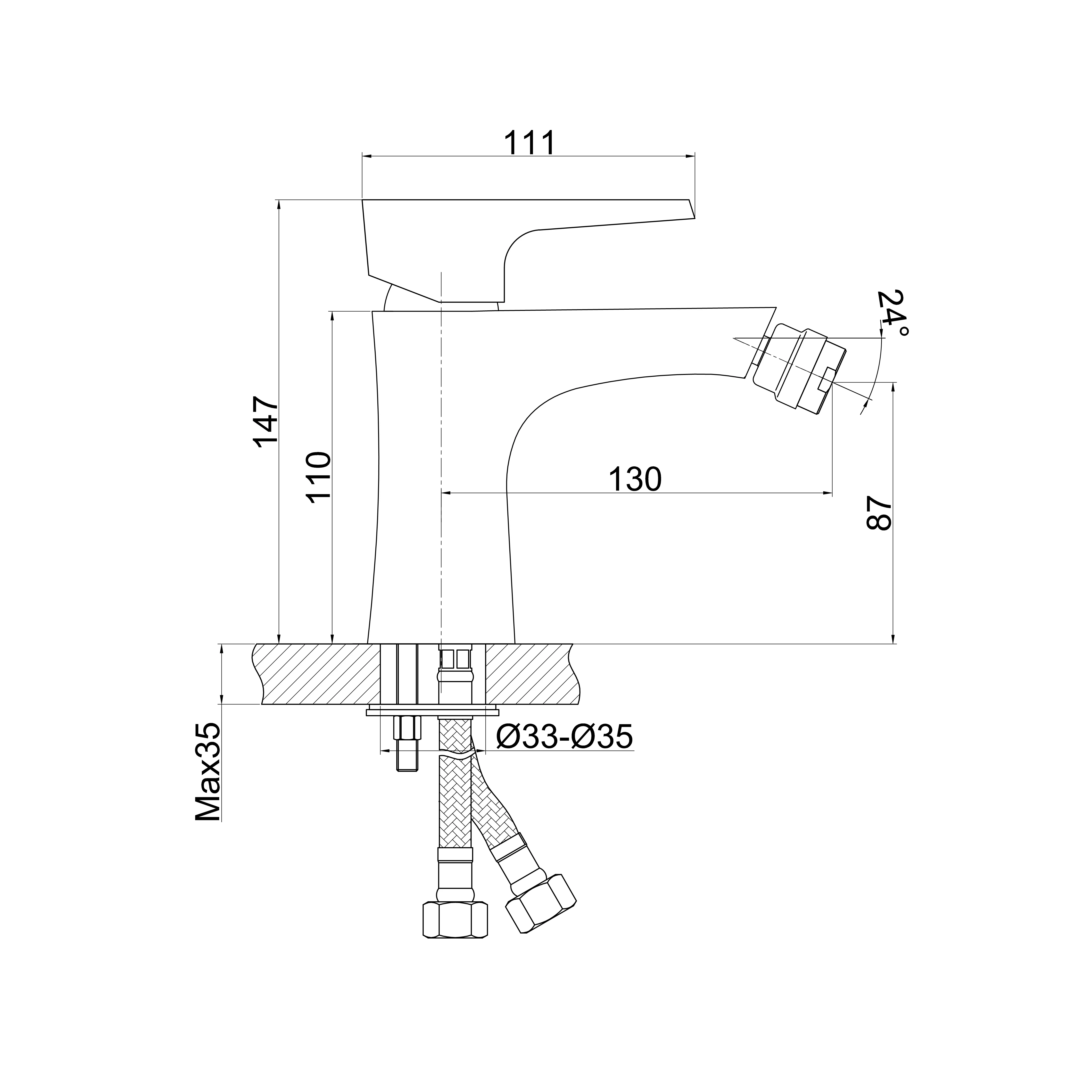 Новое поступление 2021, смеситель для биде с одной ручкой для ванной комнаты, с креплением на бортике, для горячей и холодной воды