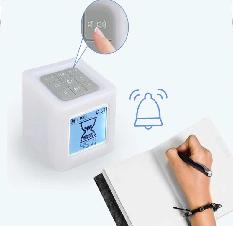 Time management convenient operation plastic cube digital timer for kitchen cooking and study