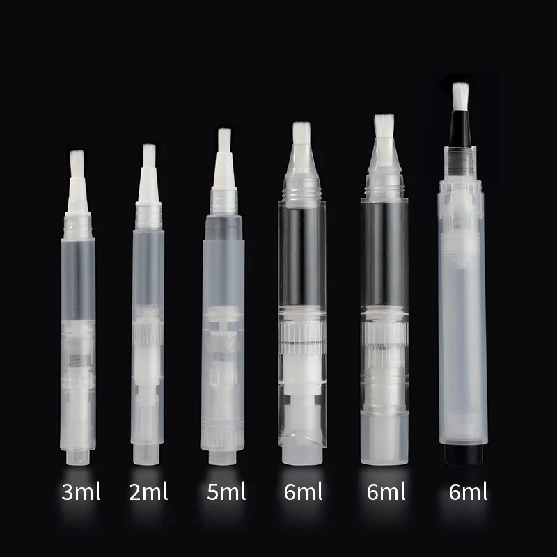 Wholesale Custom Logo 2ML 3ML 5ML Empty Cuticle Oil Pen Private Label Lip Gloss Container Cosmetic Tube Twist Pen with Brush