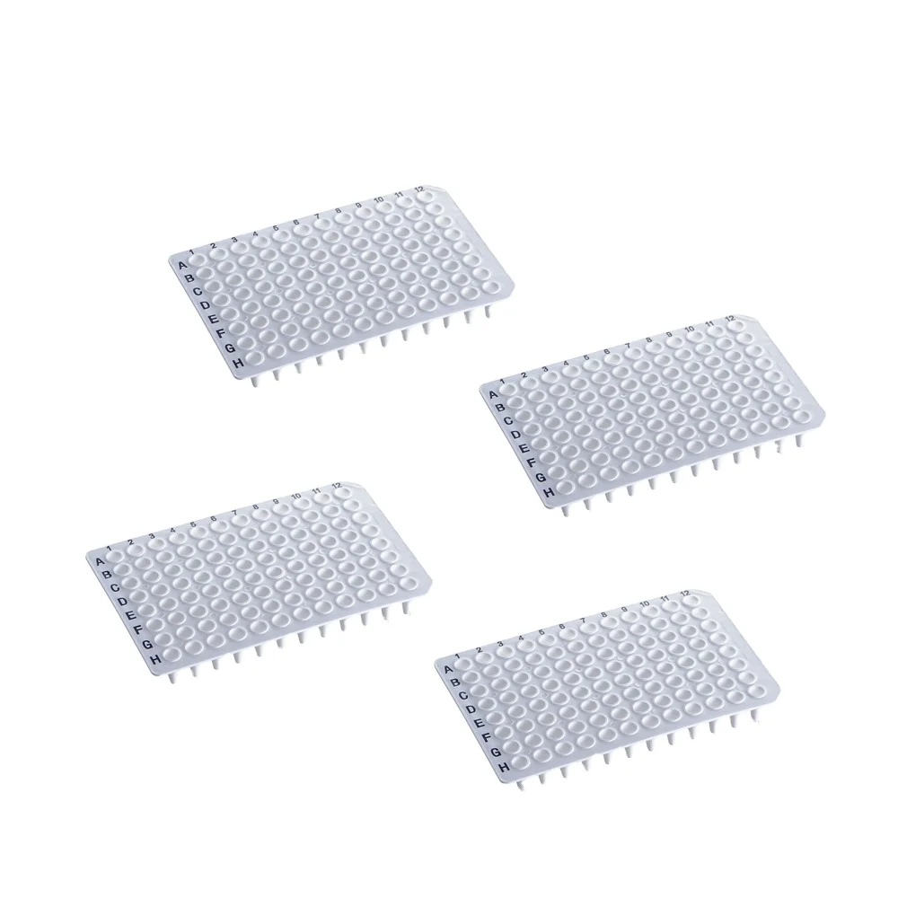 Medical Transparent/White Plastic Centrifuge Tube Conical 0.1Ml 0.2Ml 96 Holes Pcr Tube Plate Microplate Without Skirt