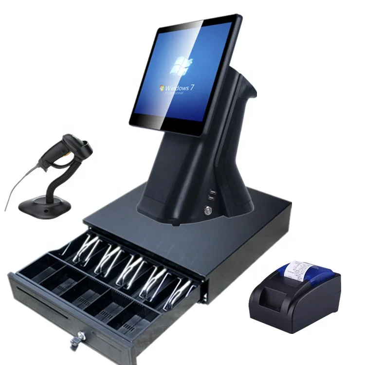 Индивидуальная терминальная машина i3 i5 i7 cpu POS с 80 мм встроенным термопринтером