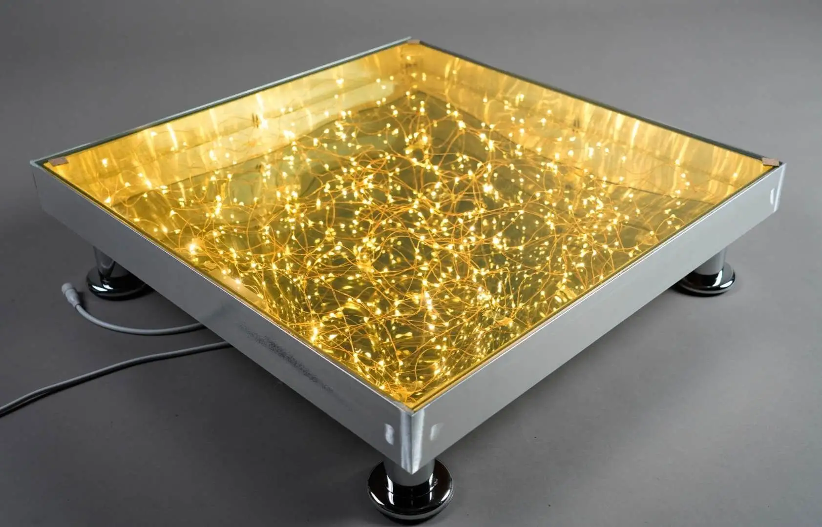 Led Floor Panel 3d Mirror Stage Floors Golden Infinity Diy Portable Dance Floor For Wedding Party