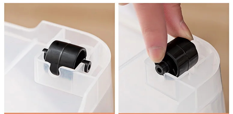 New patented product  transparent plastic four wheels clothes storage box with lid