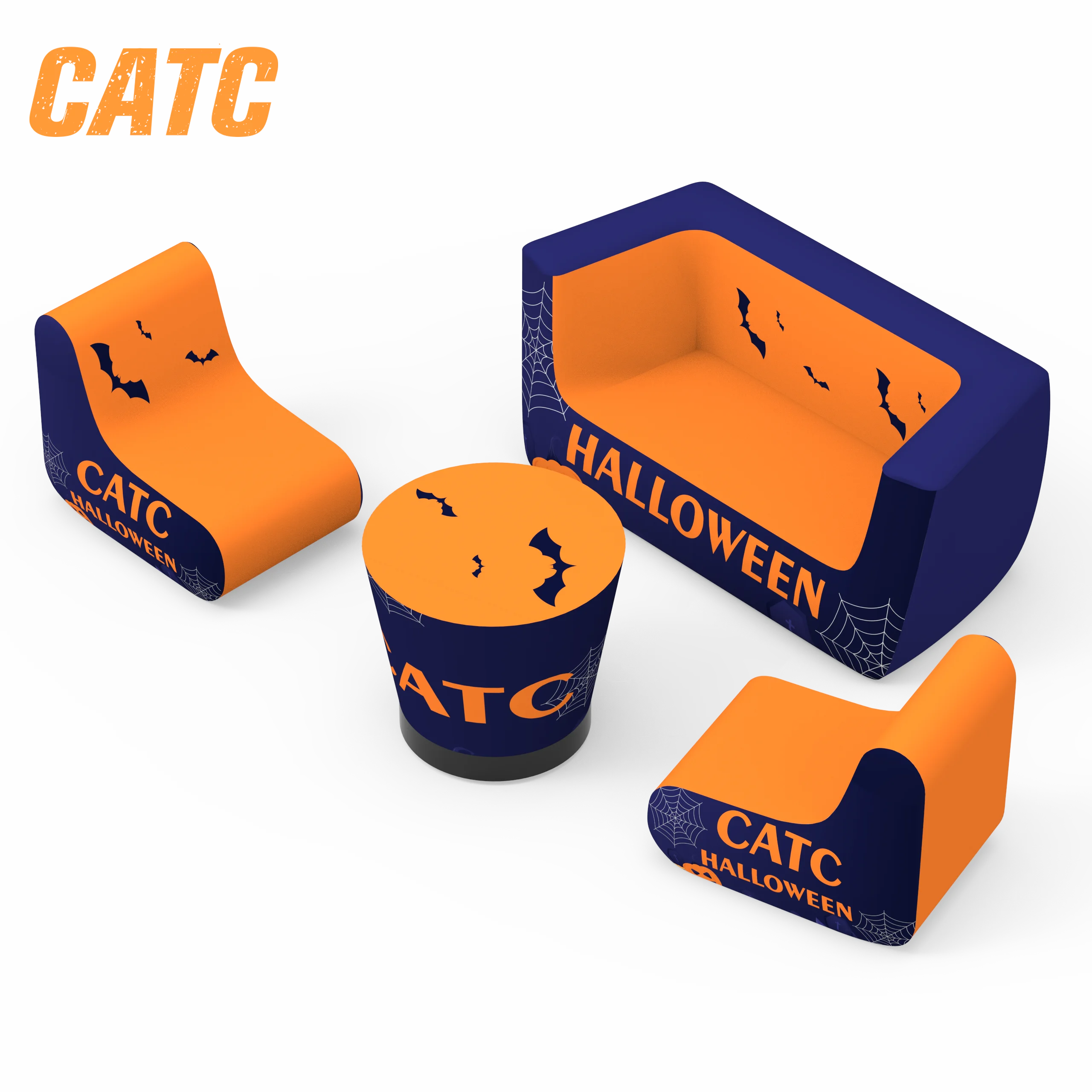 CATC Halloween Trade Show Inflatable Furniture Couch Sofa Blow Up Inflatable Lounge Equipment For Promotional Activities