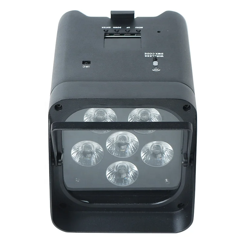 Wedding decoration remote control RGBWAUV 6in1 4pcs 18w battery par light wireless wifi led uplights