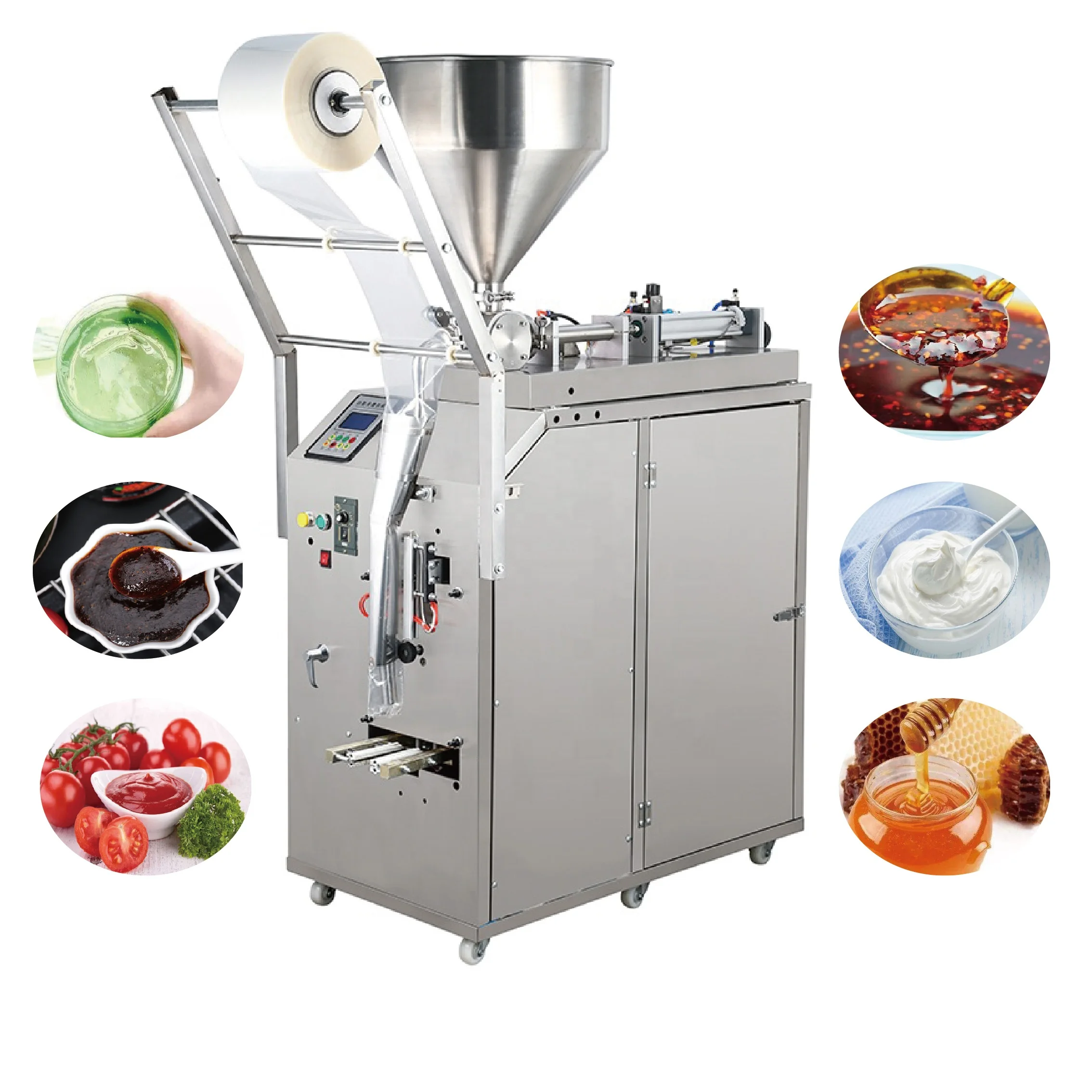 Factory direct selling tomato sauce peanut paste bag automatic sealing and packaging machine