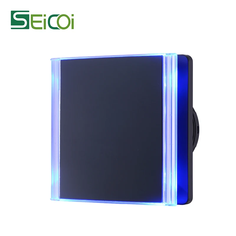Customized Logo light bathroom silent extractor fan draught with timer wall mount tower fan ultra thin panel
