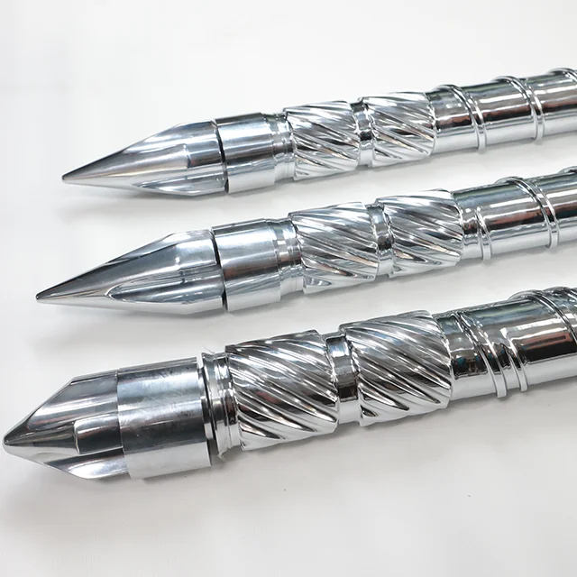 Hot sale 38CrMoALA material with two mixing head single screw for extruder in stock