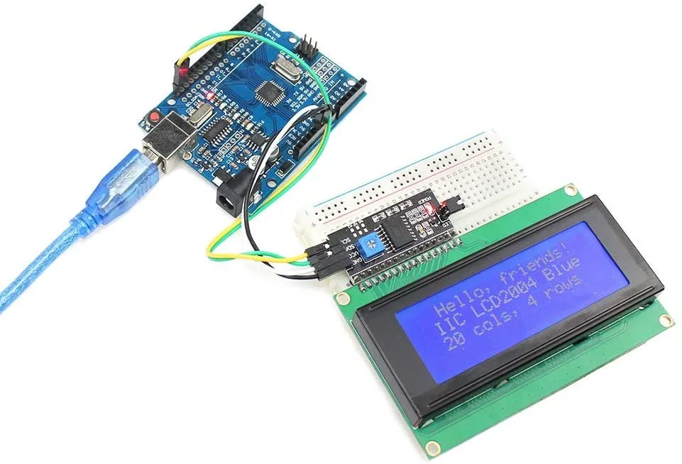 20x4 with IIC/I2C/ Serial Interface Adapter 2004 LCD Display Module