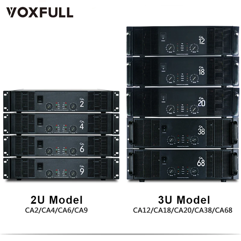 Voxfull CA18 Amplifier Design Special Cooling System Power Amplier Public power amplifier professional