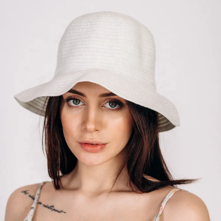 Wholesale New Design Straw Hats Natural Summer Floppy Straw Hats Beach Straw Hat for Women