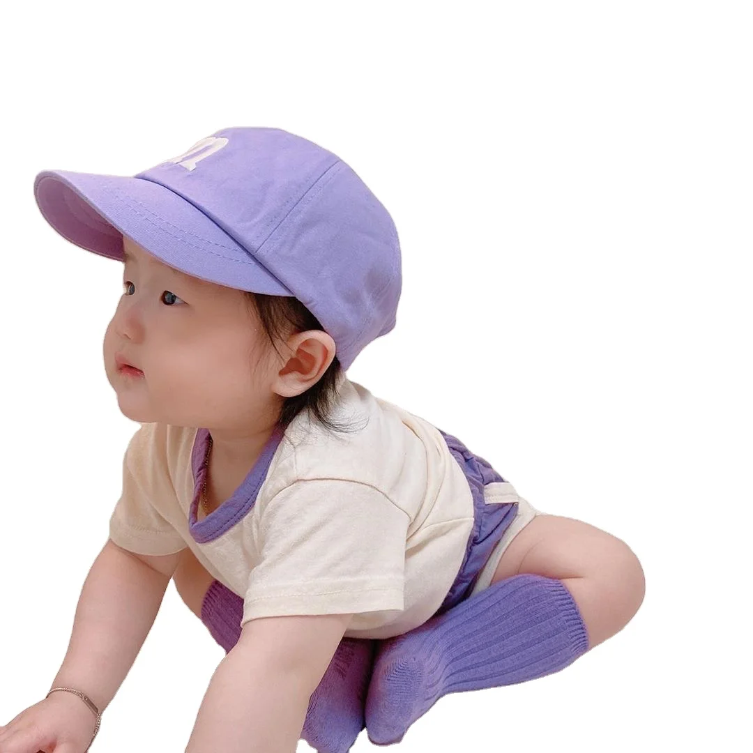 OEM Custom Toddler Baseball Cap Spring And Autumn Cartoon Boy Girl Flat Along Hip Hop Baby Baseball Cap