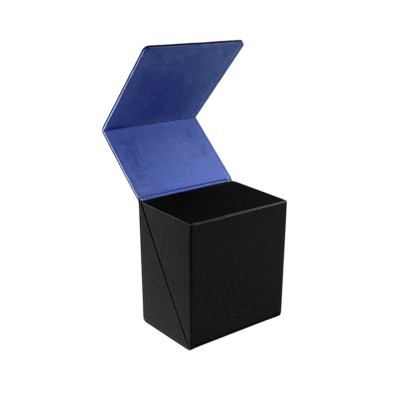Custom Small Deck Box For Board Game Card Cover Flap PU Leather Two Decks MTG Card Box Card Desktop Folded Storage Deck Box