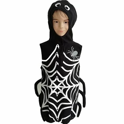 Костюм на Хэллоуин Паук Паутина Детский костюм с капюшоном Косплей Костюм для вечеринки