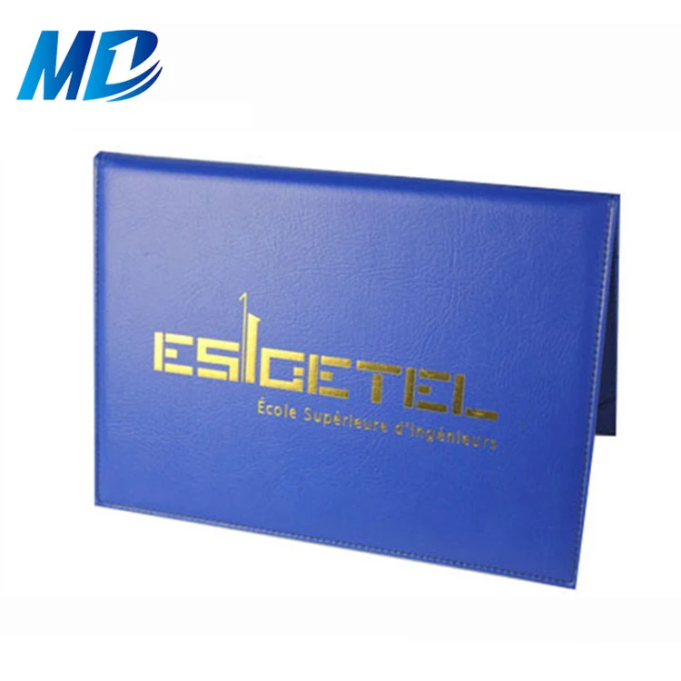  Reasonable Price Custom Leather Certificate Folder Graduation PU