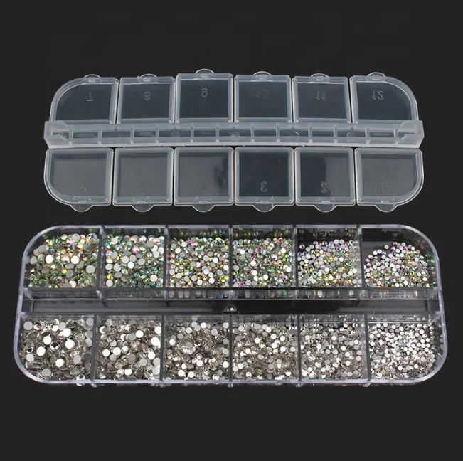 
K9 high quality nail art rhinestones bling round flat back diamond for nail art designs 