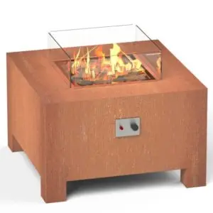 smokeless outdoor backyard garden patio heater furniture natural gas inset fire pit table
