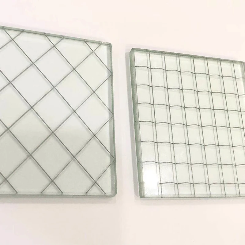 Customized size 5mm 6mm figure glass pattern glass clear wire mesh glass