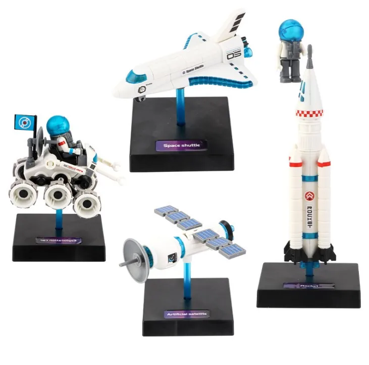 Funny Science Solar Power Energy Space System Robot Kits 4 In 1 Diy Toys For Kids