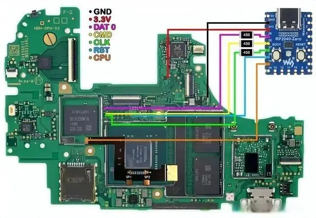 DIY Development Board RP2040-Zero PICO PICOFLY For Nintendo Switch