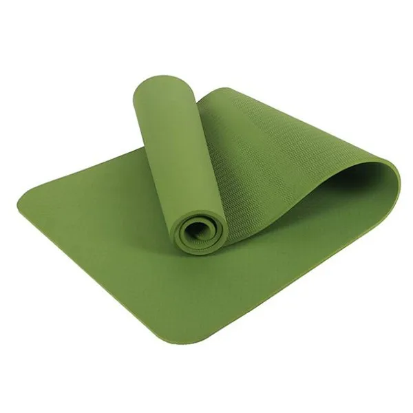 Anti Skid Pilates Floor Mat Single Color Portable Adult TPE Yoga Mat  Eco Friendly Exercise TPE Yoga Mat