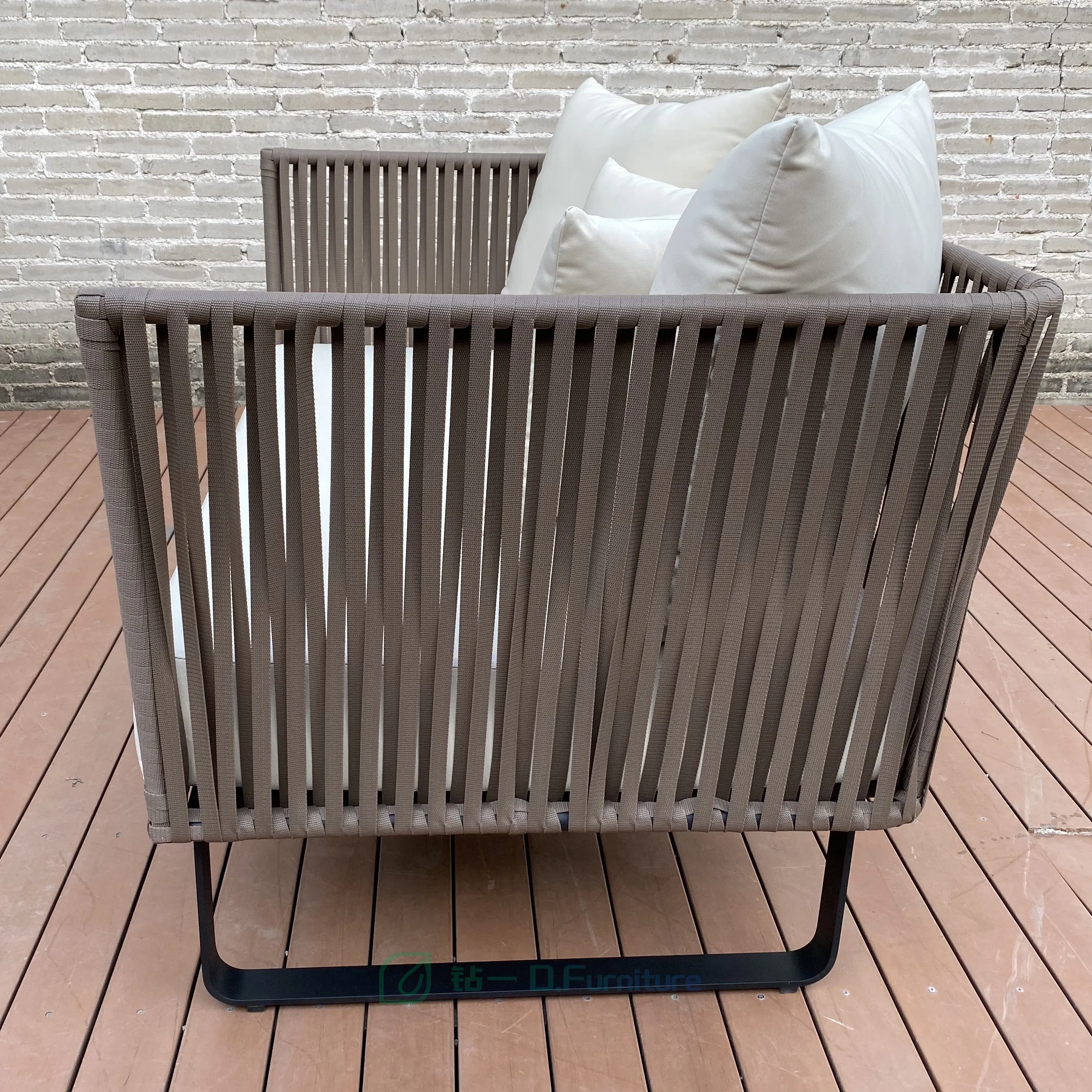 Foshan Wholesale Commercial Hotel Vip Party Event Outdoor Lounge Rope Furniture Sofa Set