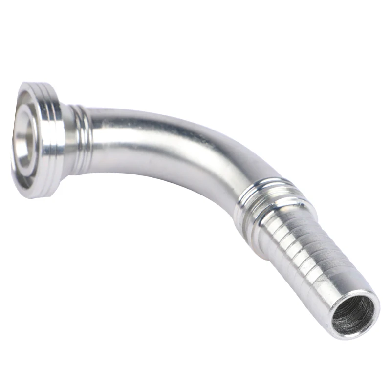 High Quality 90 Degrees  Flange 87391 Hose Crimping Fitting  Fitting Metric An Fitting