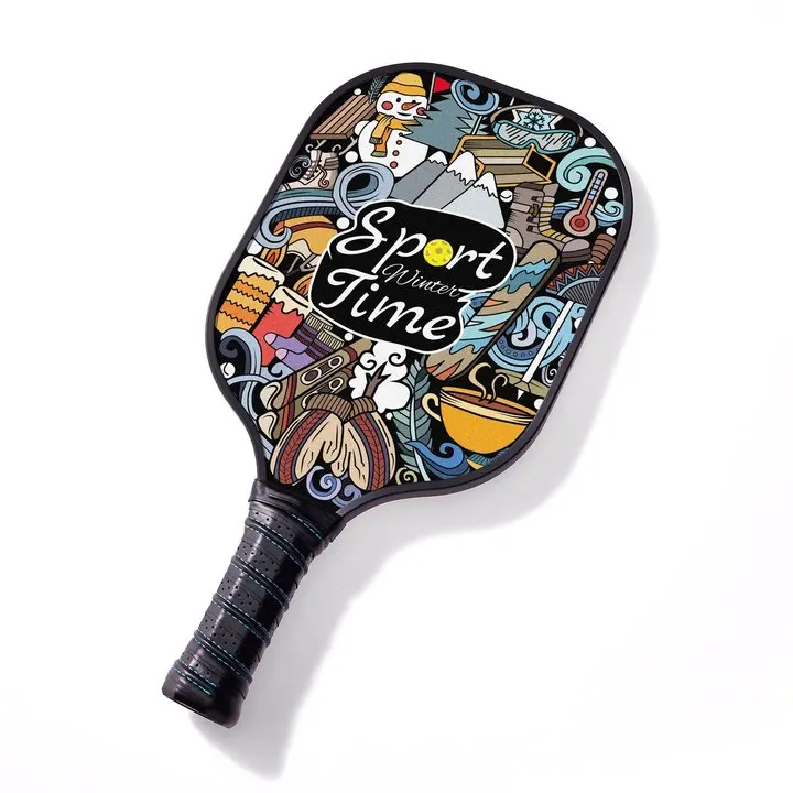 Изготовленная на заказ картина размер Pickleball Весло пушапа помещения и под открытым небом углеродное волокно соты Pp Pickleball Весло