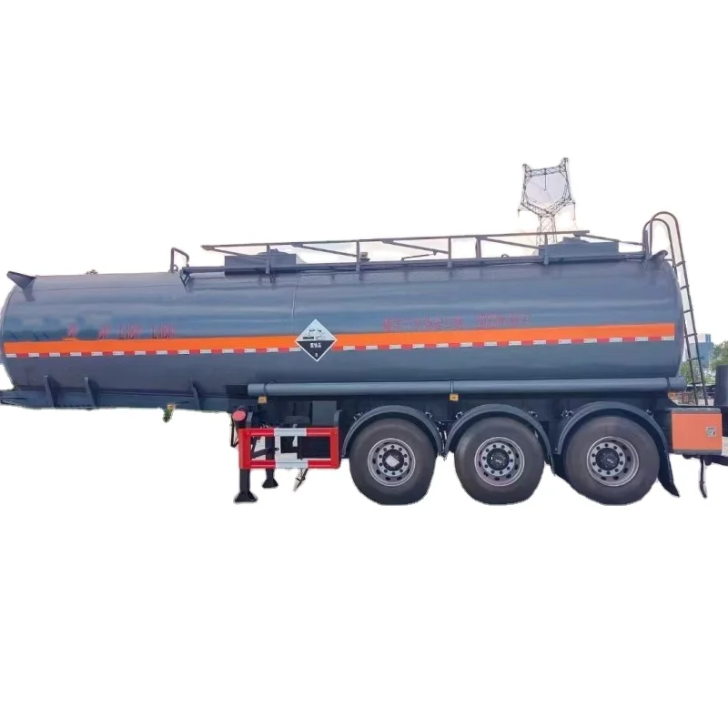 New Aluminum Alloy Liquid Food & Asphalt Transport Semi-Trailer Tanker Manual Transmission for Oil Carrier Truck
