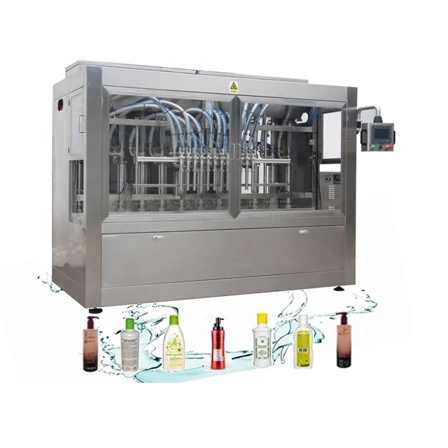 Npack High Speed Automatic Linear Type Servo Motor Piston Pump Hotel Shampoo Filling Packing Machine
