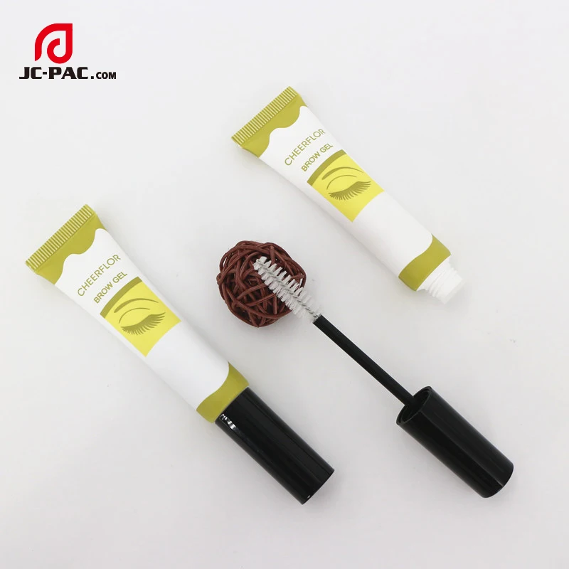 
8-1ml Soft Plastic Tube With Brush Empty Mascara Tube Eyelashes Eyebrow PE Tube 