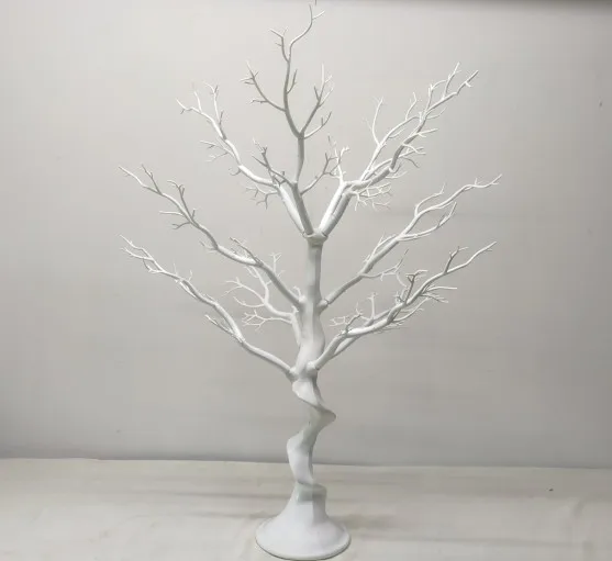  White color plastic artificial manzanita tree for Christmas