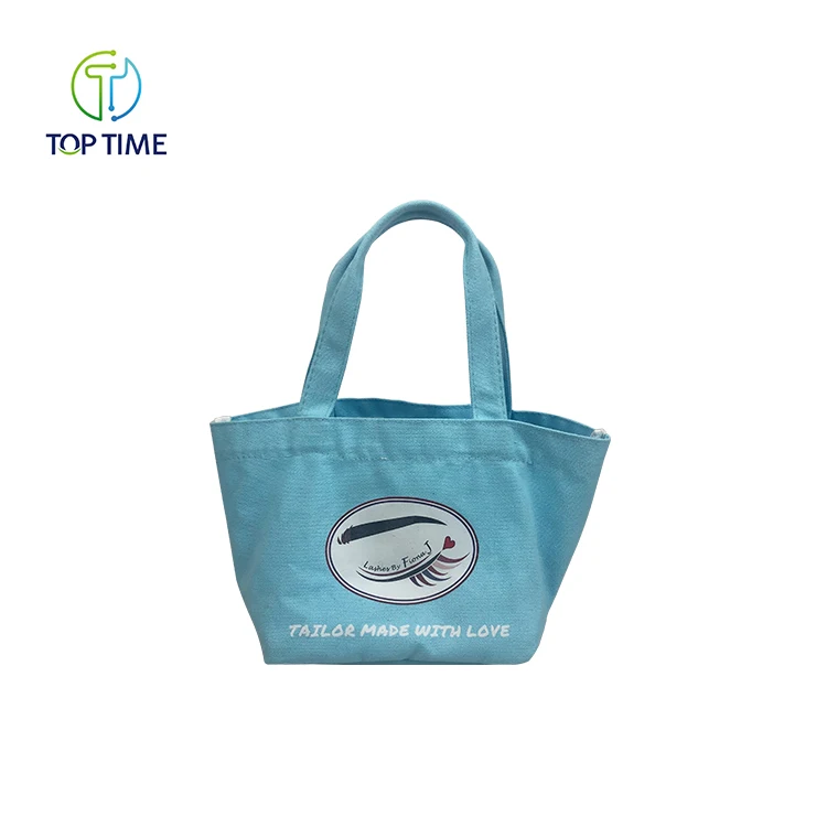 
High quality custom organic cotton with logo printed cotton handbags 