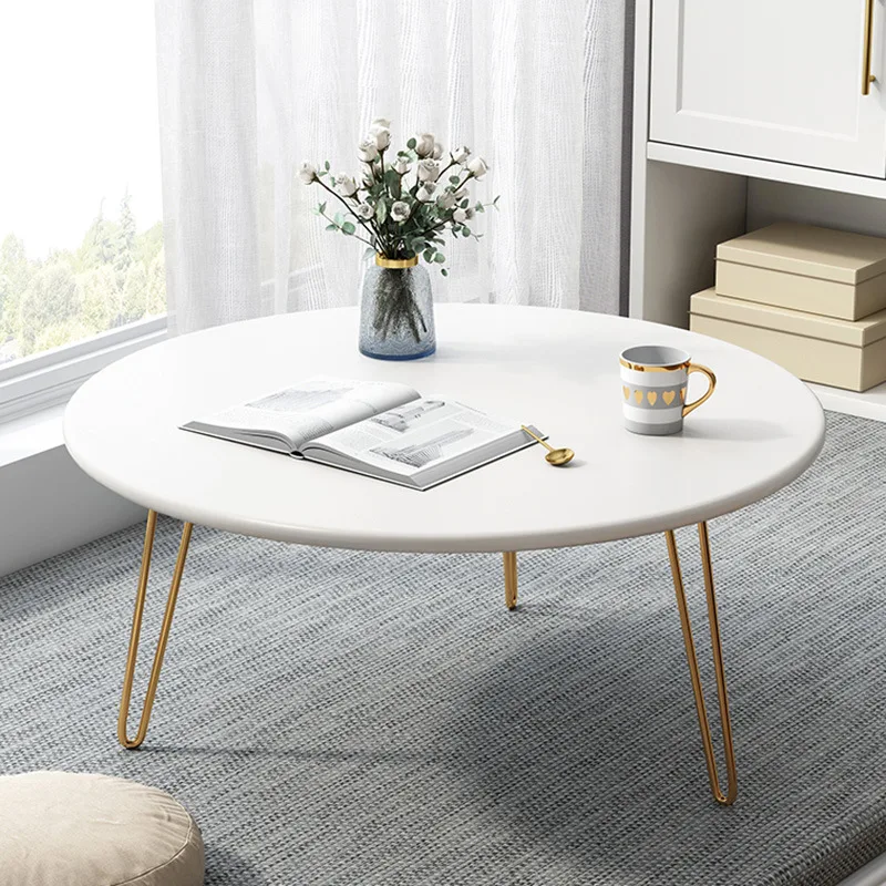 Wooden Round Side Table for Modern Home Living Room Furniture