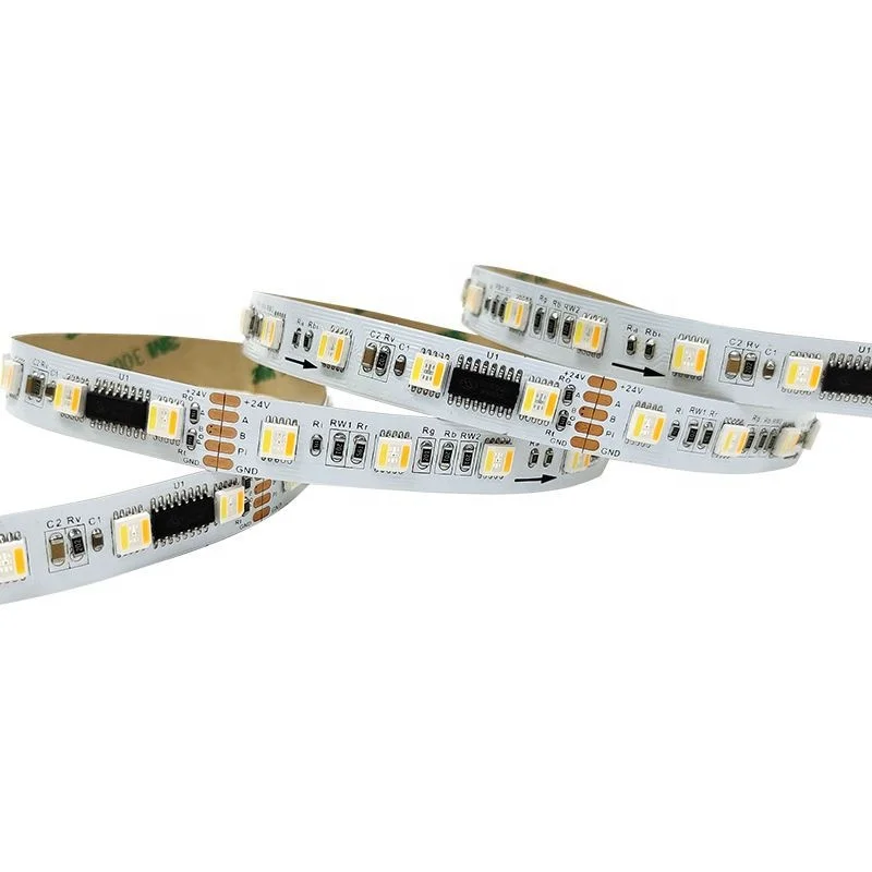 Ucs512g6 Dmx512 5 в 1 24 В 60 светодиодов на метр 12 мм SPI программируемый адресуемый Rgbcct rgbbw Pixe Dmx 512 светодиодные полосы света