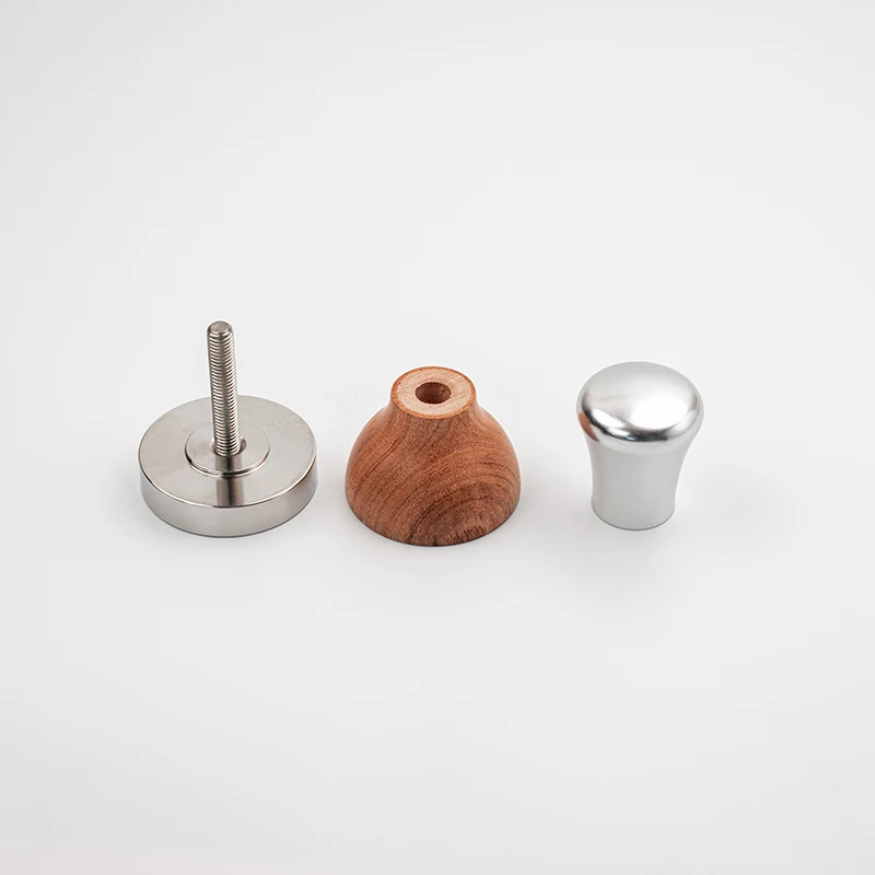 Coffee Tamper Espresso Tamper Set Stainless Steel with Real Wood Handle for coffee accessories