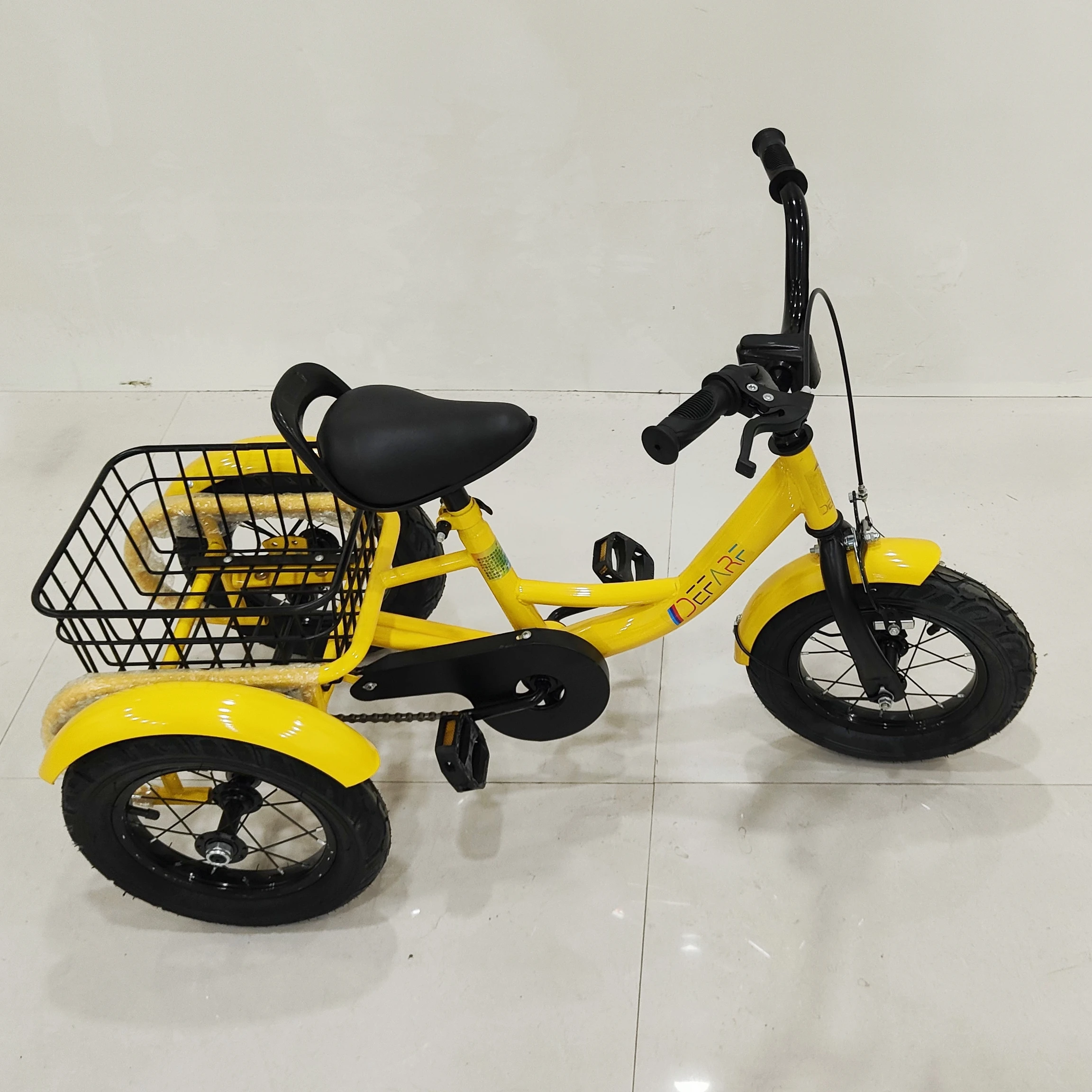 HOSH ebike оптовая продажа разноцветный стальной каркас грузовой велосипед для детей 2 3 4 5 лет желтый черный