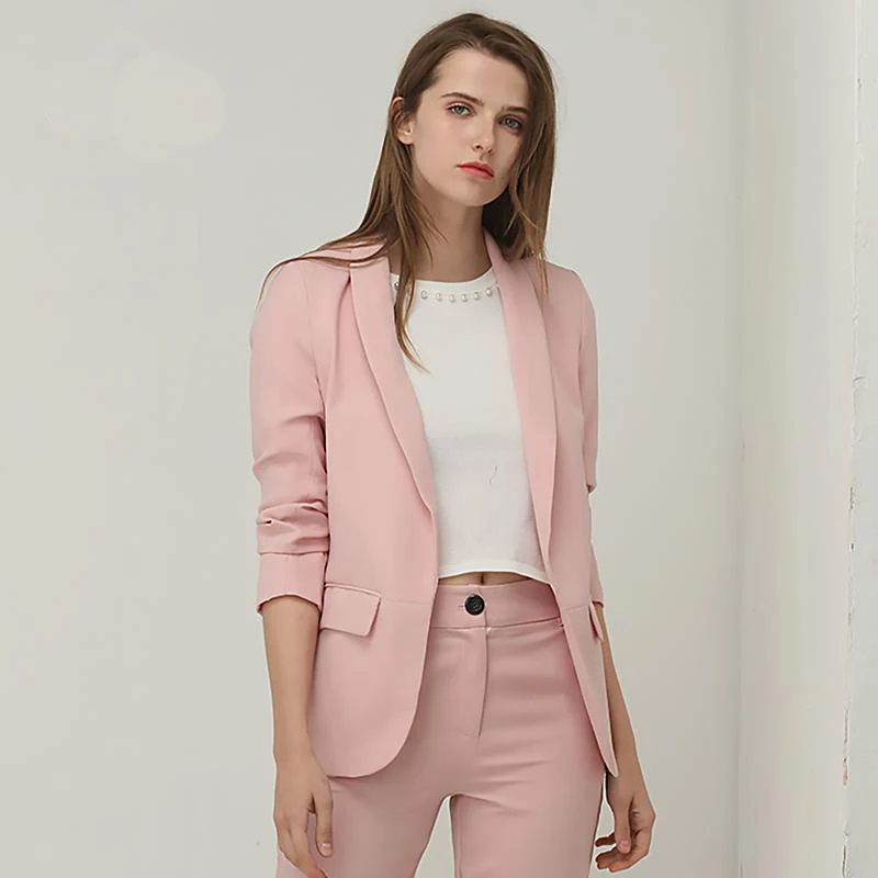 Best selling fashion Formal Business Attire Office Uniform Designs for Women New Style Trending Office suit Jackets