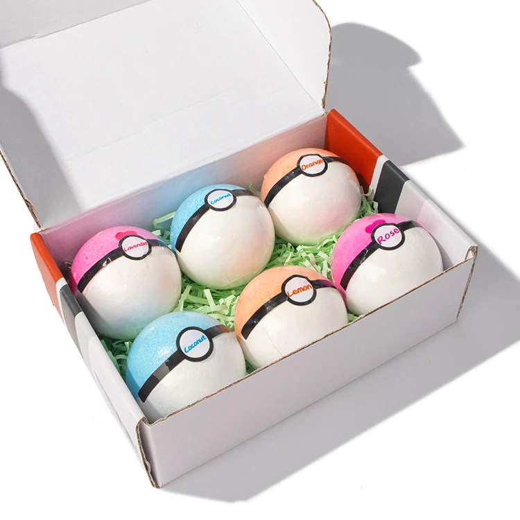 Private Label Fizzy Bath Fizzies Essential Oils Vegan Large Bath Bombs With Toys Inside