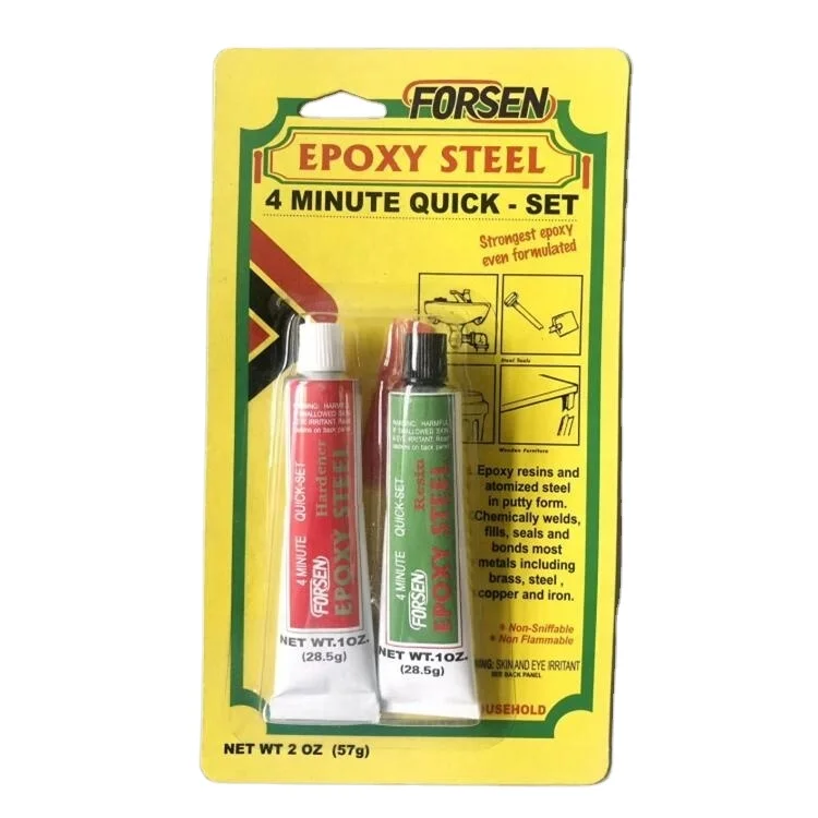 2 OZ Fast steel epoxy high strength 57g epoxy adhesive 4 minutes resin hardener