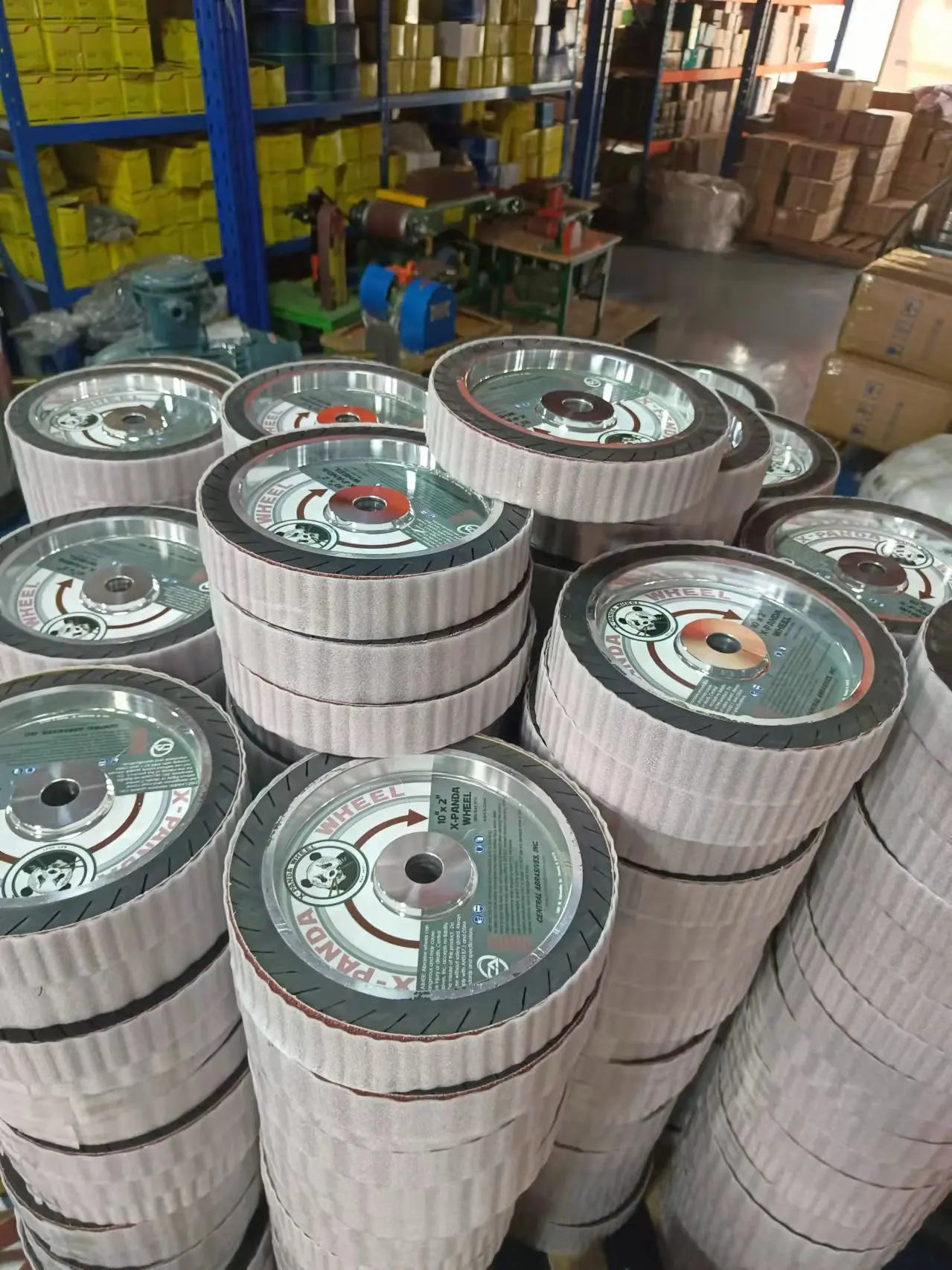 diamond rubber polishing wheel Rubber Wheel for Hardware Grinding with Sanding Belt Machine