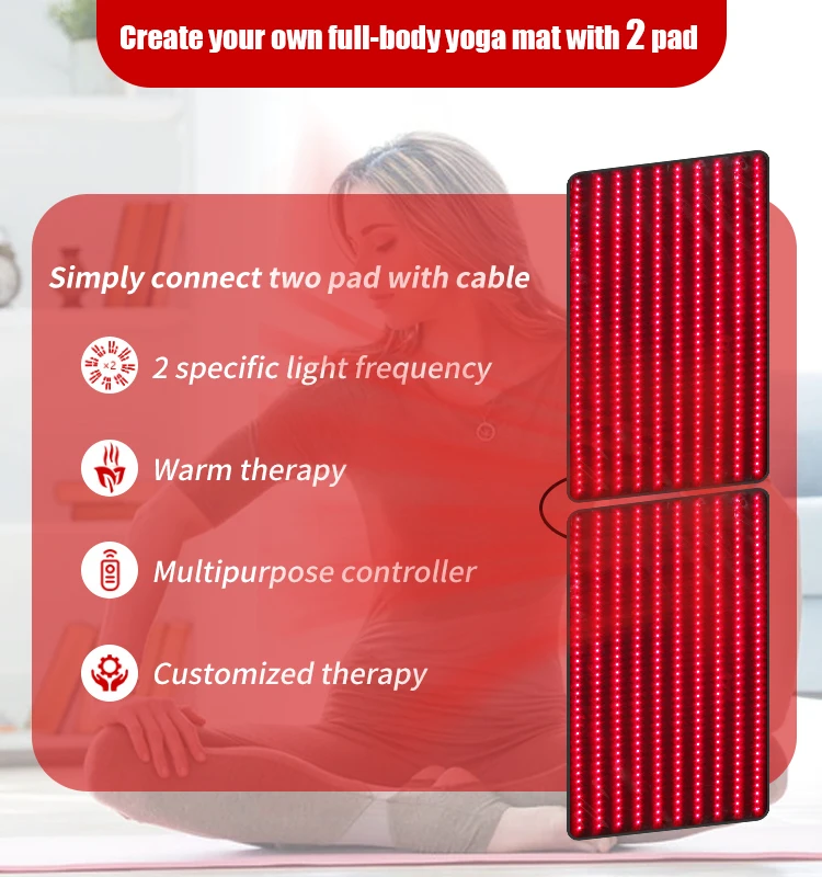 400 LEDs Pulse Body Inflammation Red Light Therapy Mat Infrared And Near Infra Blanket Led Red Light Therapy Pad
