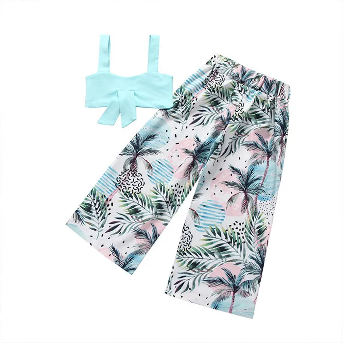 Chinese Imports Wholesale Summer European Kids Boutique 2 Piece Clothing Sets OEM