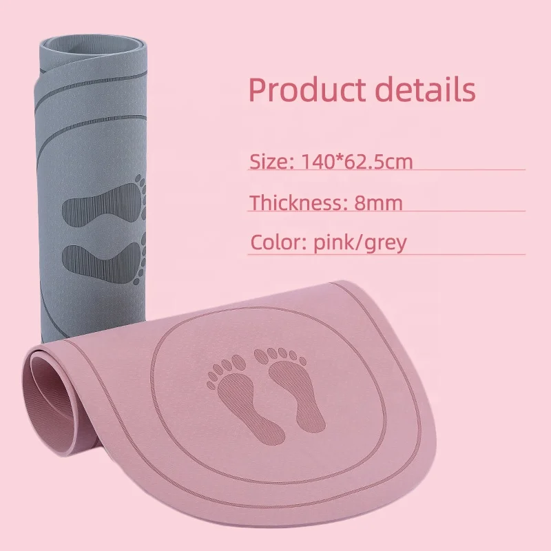 Exercise Yoga Jump Rope Mat 8mm Soundproof Home Fitness Mat Sport Jumping Mat Rope Skipping Pad Thickened Shock Absorption