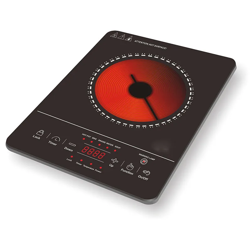 Лидер продаж индукционная варочная панель 2 кВт мультифункциональная керамическая плита из нержавеющей стали